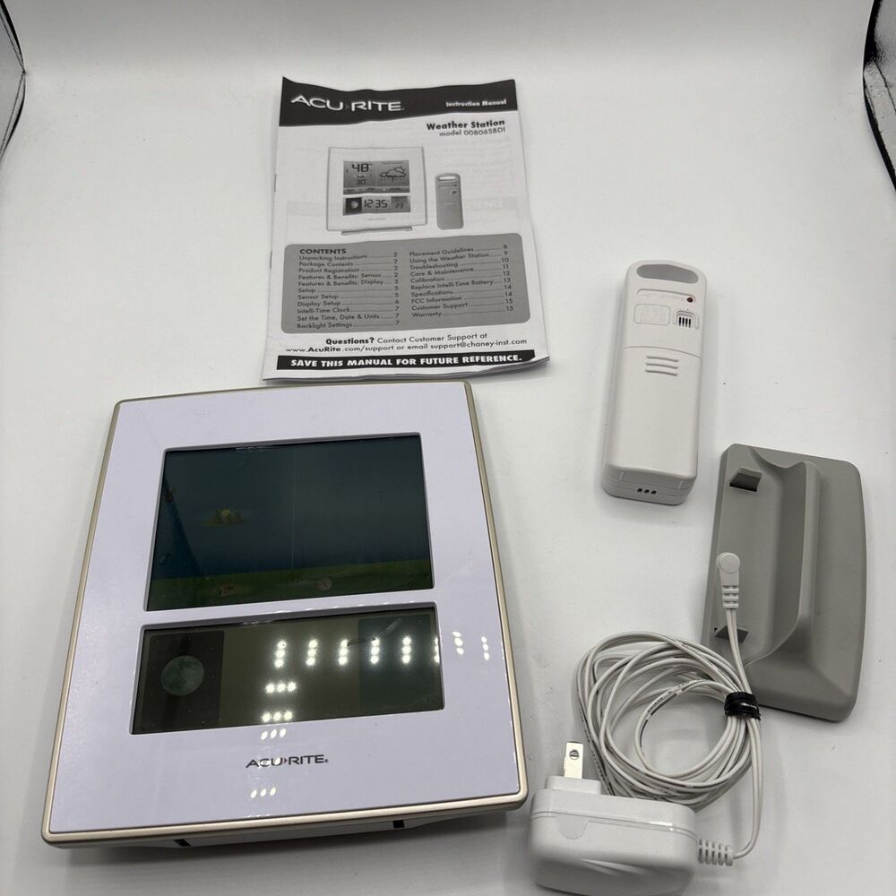 ACU RITE Weather Station Panel / Control 00806sbdi Temp & Humidity